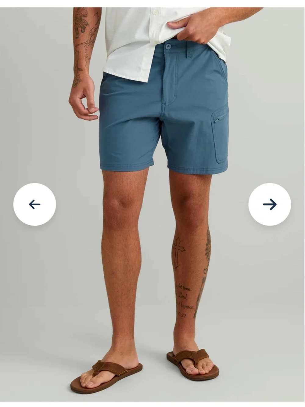 Huk Next Level 7” Fishing Shorts Blue